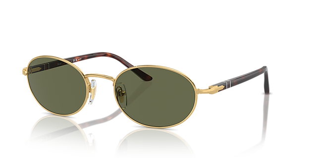 PO1018S Gold MetallSunglass Frames von B24, Dreiviertelansicht