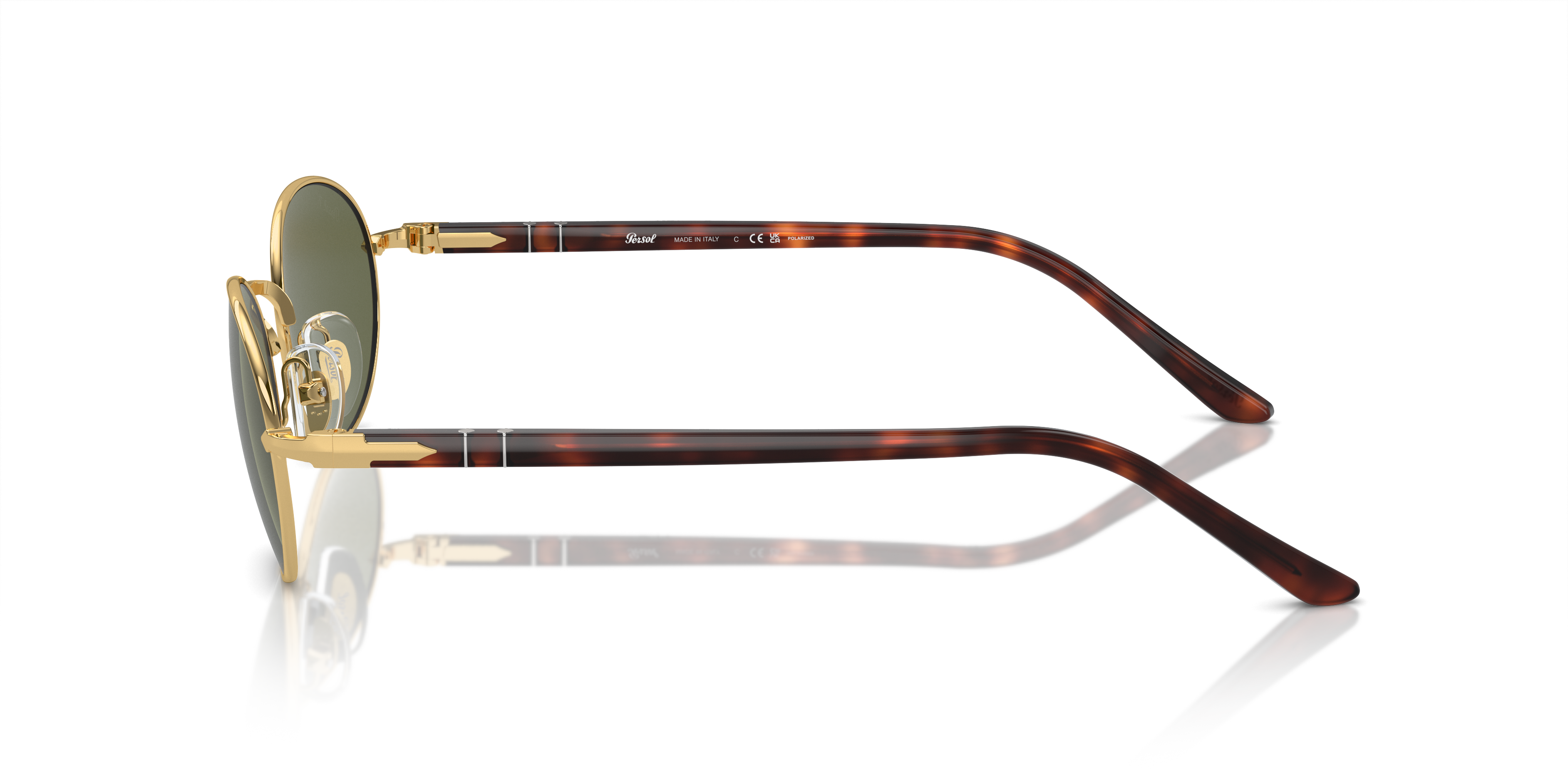 PO1018S Gold MetallSunglass Frames von B24, Seitenansicht