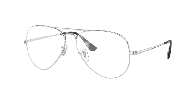 RB6489 Zilver MetaalEyeglass Frames van B24, Hoekweergave
