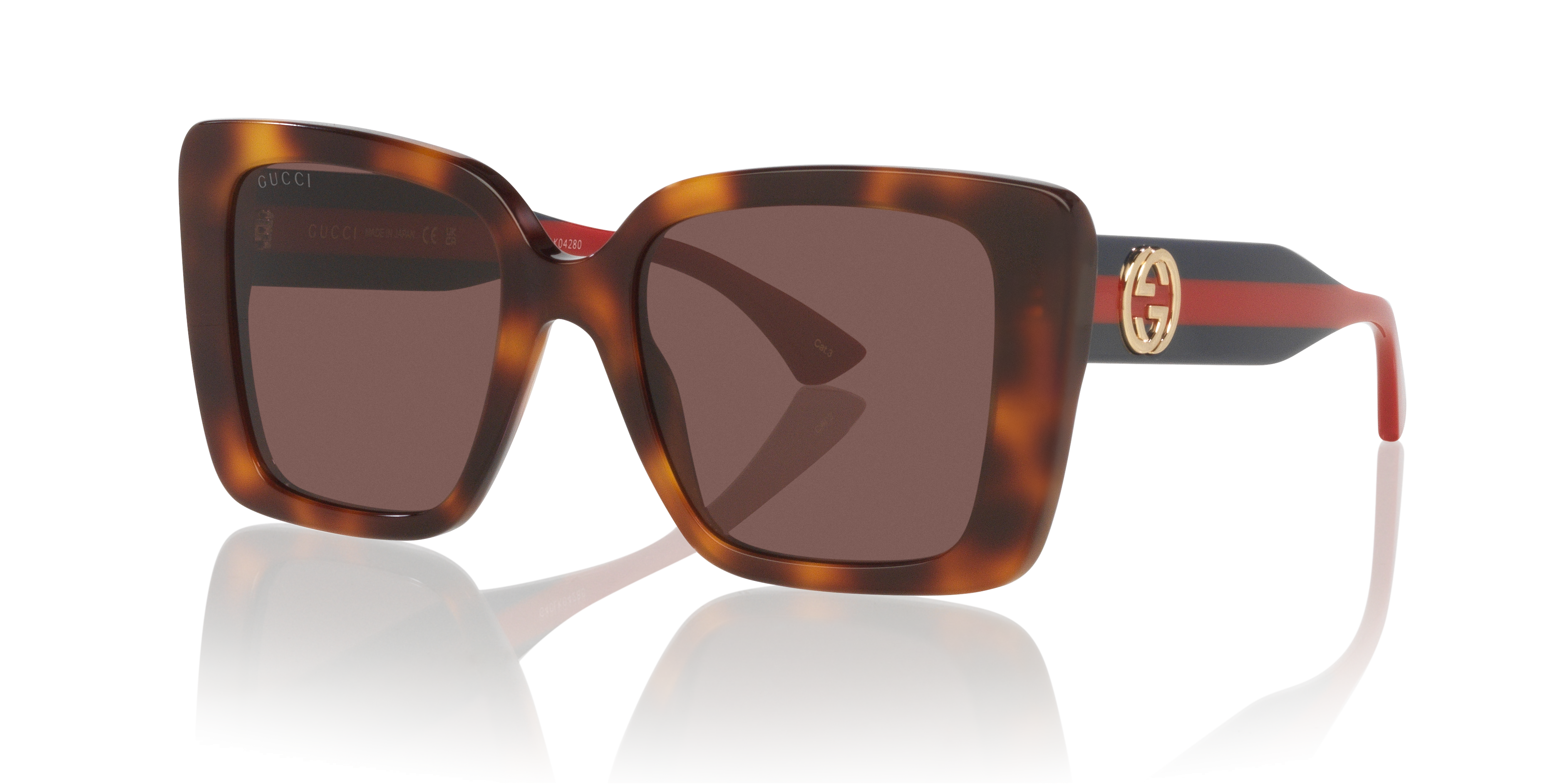 GG1861S Tortoise AcetaatSunglass Frames van B24, Hoekweergave