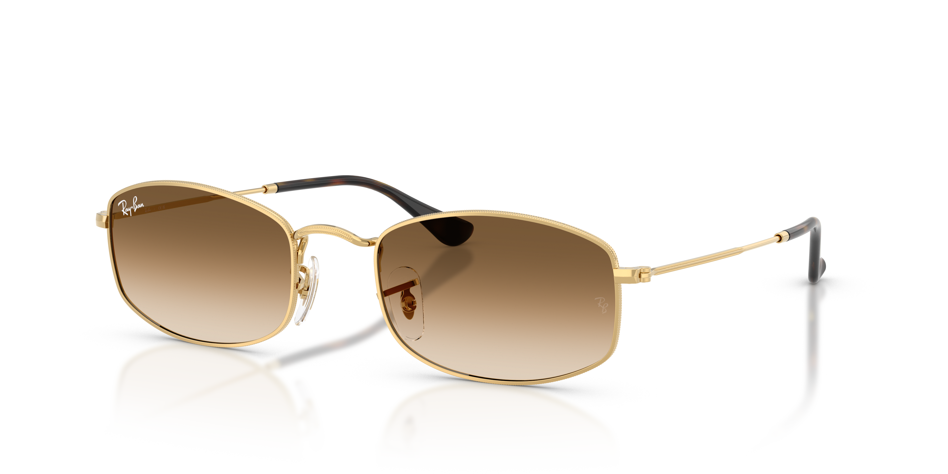 RB3832 Arista goud MetaalSunglass Frames van B24, Hoekweergave