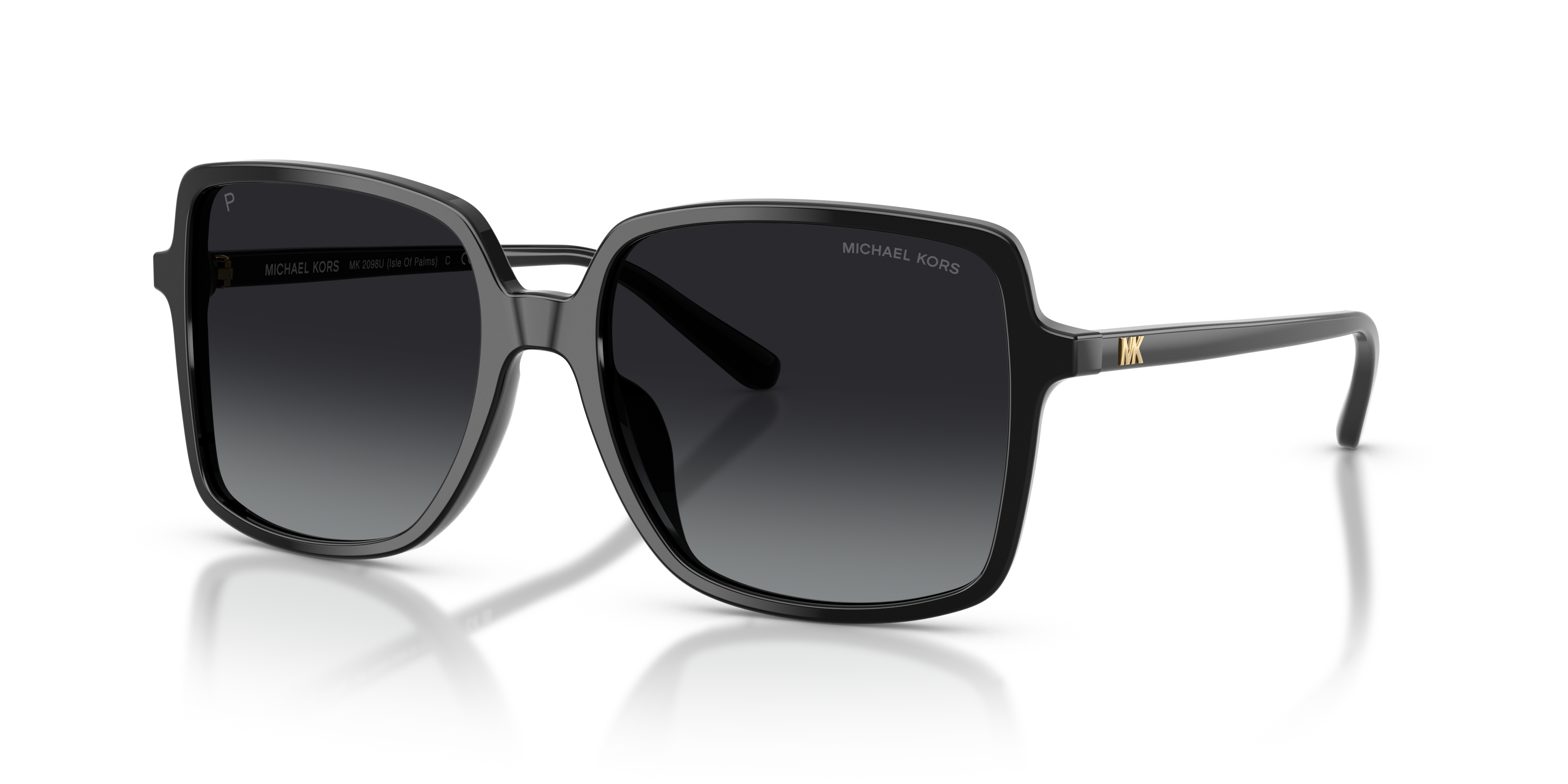 MK2098U Schwarz AcetatSunglass Frames von B24, Dreiviertelansicht