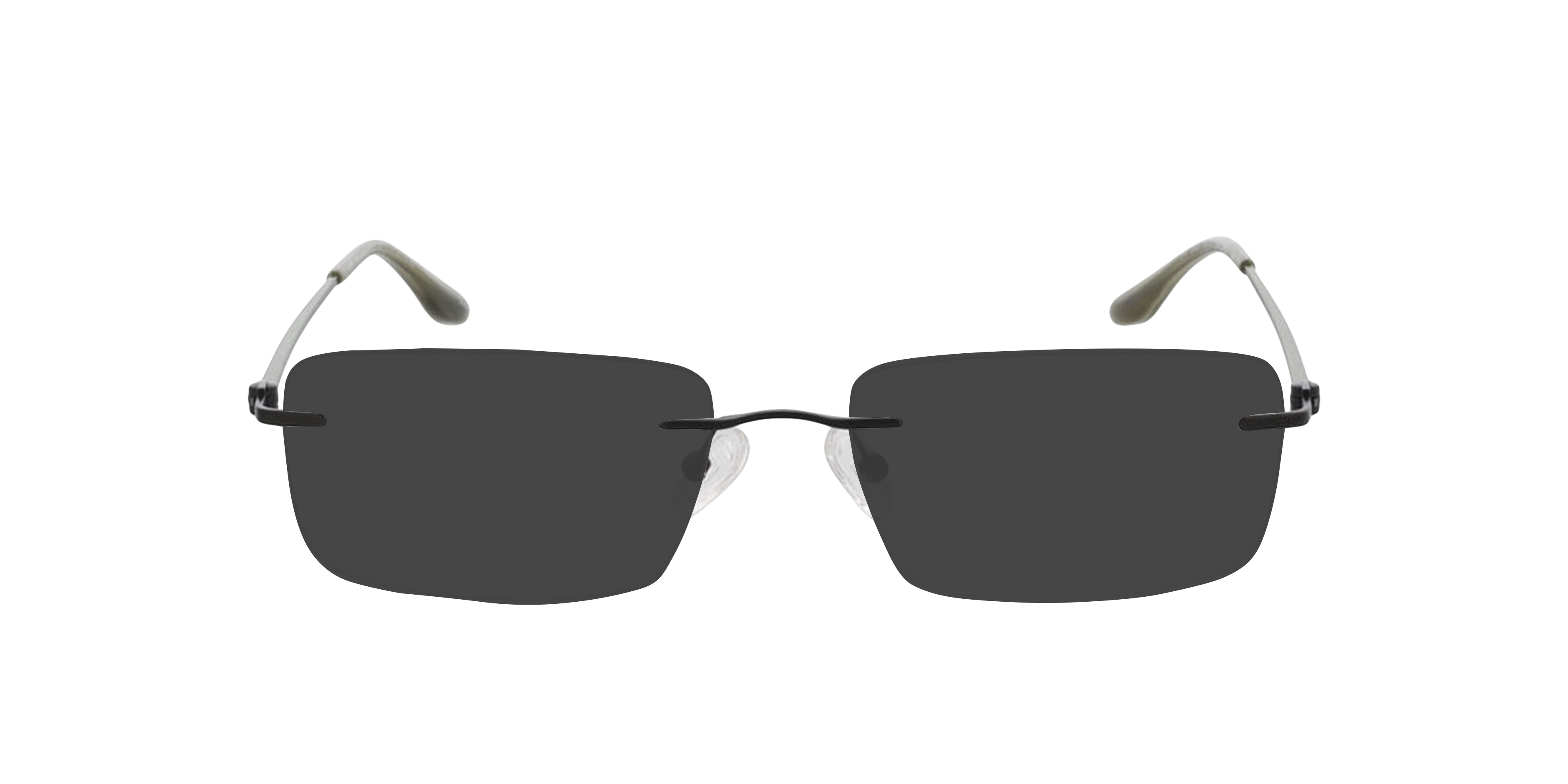 Brentwood Mattschwarz MetallEyeglass Frames von B24, mit getönten Gläsern