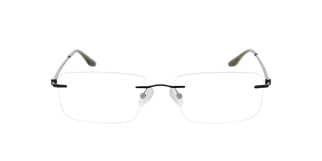 Brentwood Mattschwarz MetallEyeglass Frames von B24, Vorderansicht