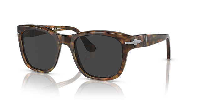 PO3313S Caffe AcetatSunglass Frames von B24, Dreiviertelansicht