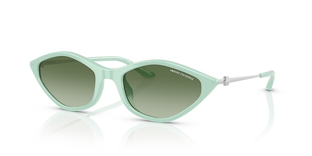 AX4152SU Opalescent Green KunststofSunglass Frames van B24, Hoekweergave