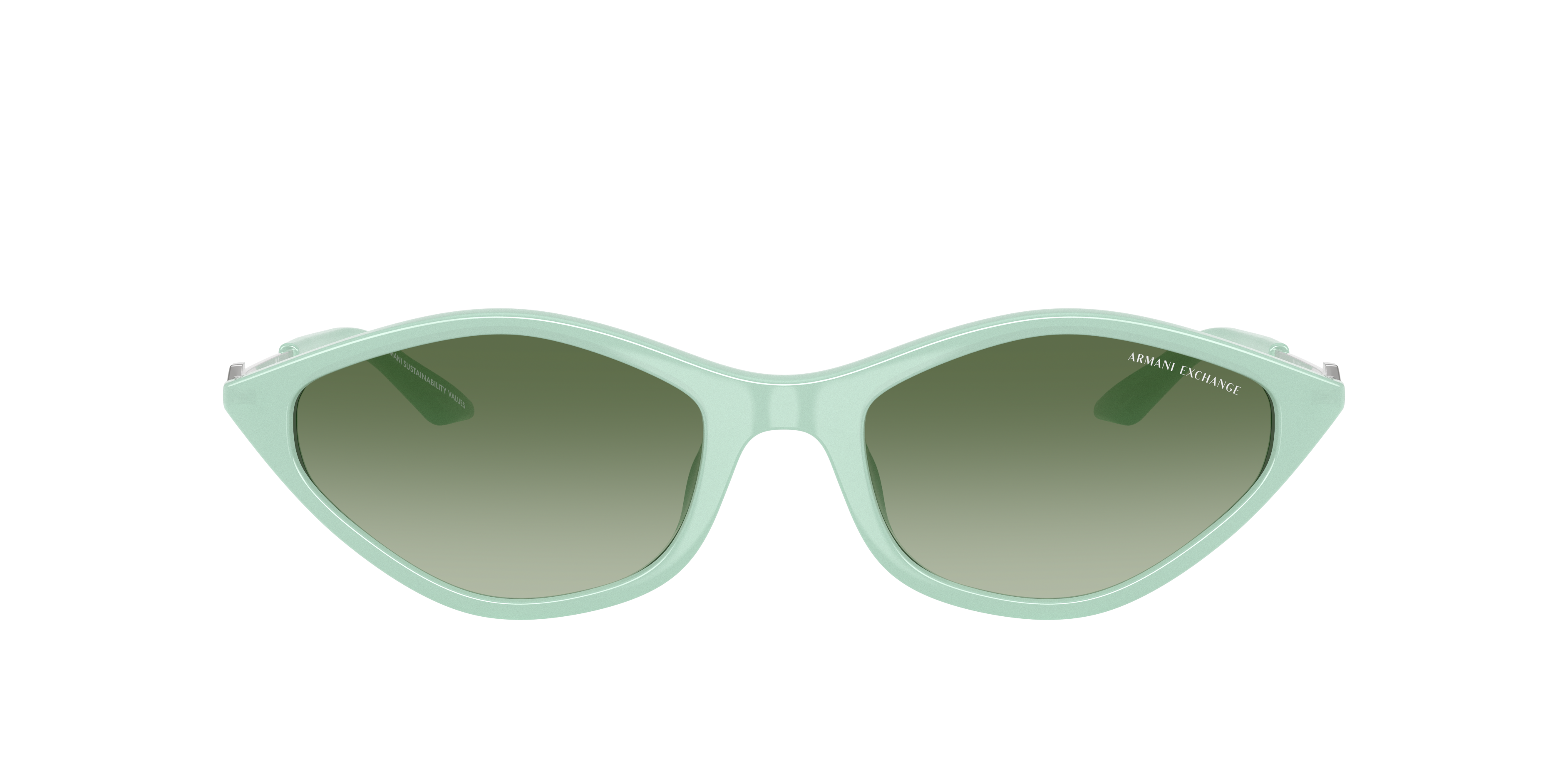 AX4152SU Opalescent Green KunststoffSunglass Frames von B24, mit getönten Gläsern