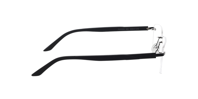 PU0330O Matt Schwarz MetallEyeglass Frames von B24, Seitenansicht