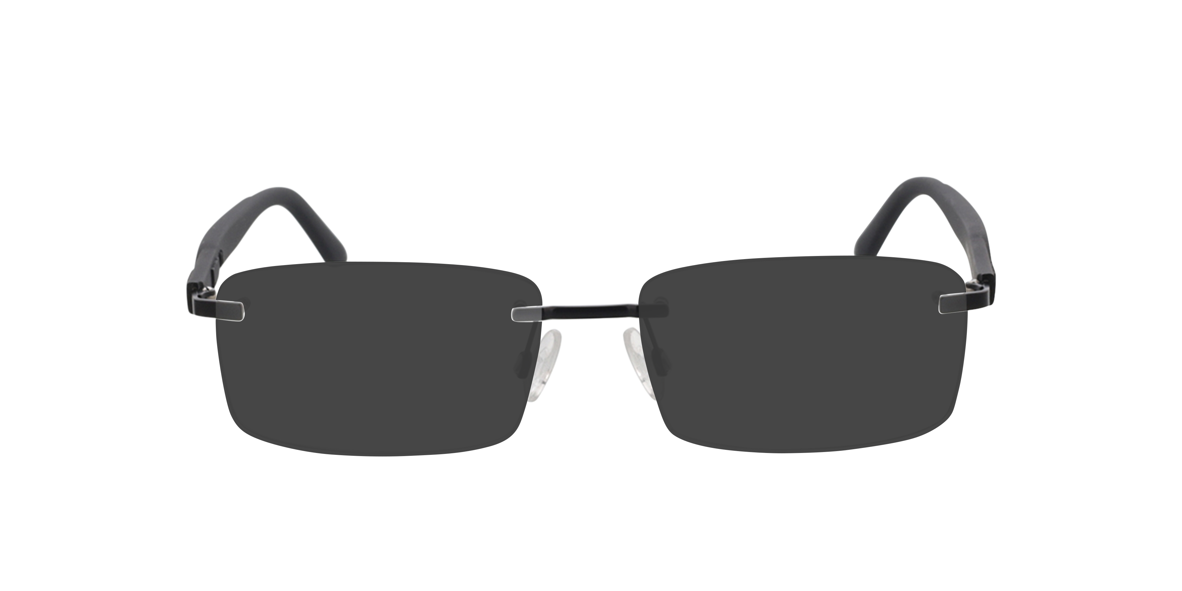 PU0330O Zwartmat MetaalEyeglass Frames van B24, met getinte lenzen