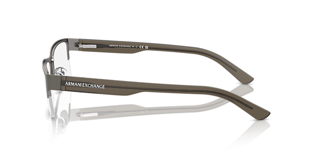 AX1014 Mat Staalgrijs MetaalEyeglass Frames van B24, Zijaanzicht