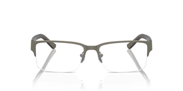 AX1014 Mat Staalgrijs MetaalEyeglass Frames van B24, Vooraanzicht