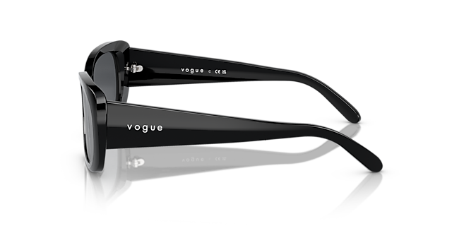 VO2606S Schwarz AcetatSunglass Frames von B24, Seitenansicht