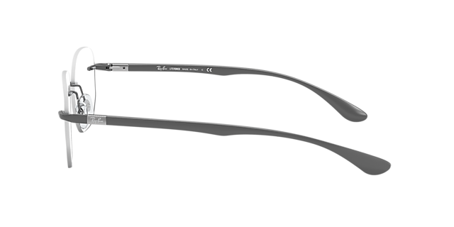 RB8766 Staalgrijs TitaanEyeglass Frames van B24, Zijaanzicht