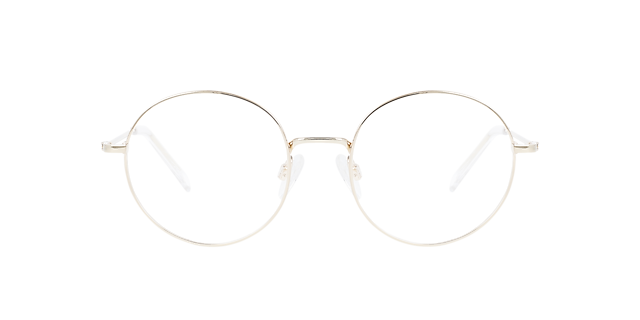 Hampton CT Platinum Silver Titanium TitaanEyeglass Frames van B24, Vooraanzicht