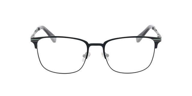 Montreal Matgrijs  &  leger kaki MetaalEyeglass Frames van B24, Vooraanzicht