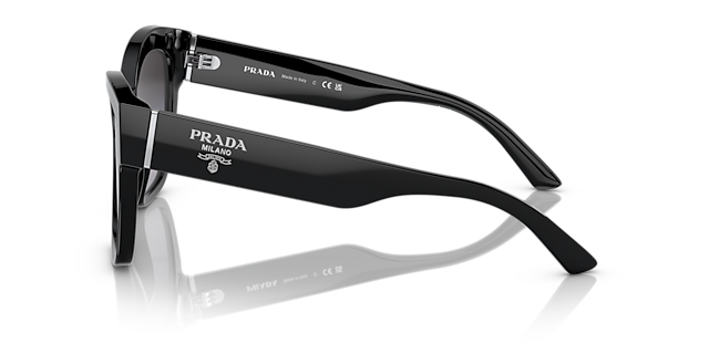 PR 17ZS Zwart AcetaatSunglass Frames van B24, Zijaanzicht
