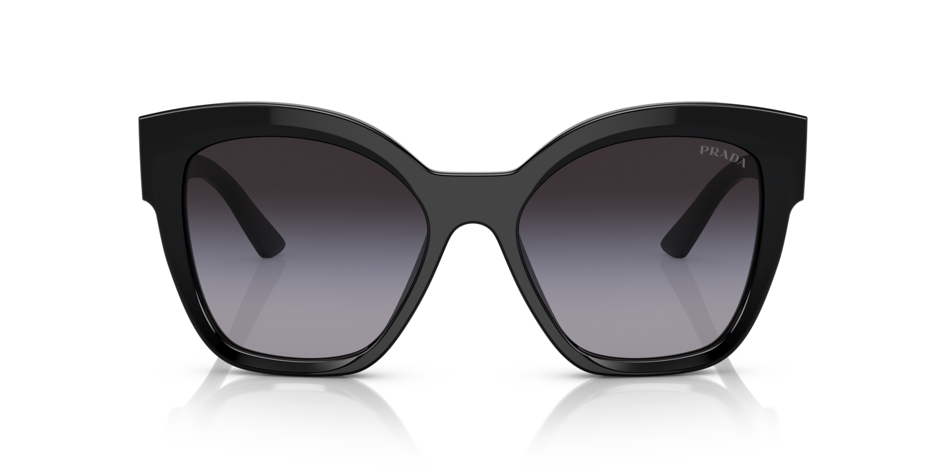 PR 17ZS Schwarz AcetatSunglass Frames von B24, Vorderansicht