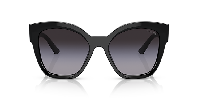 PR 17ZS Zwart AcetaatSunglass Frames van B24, Vooraanzicht