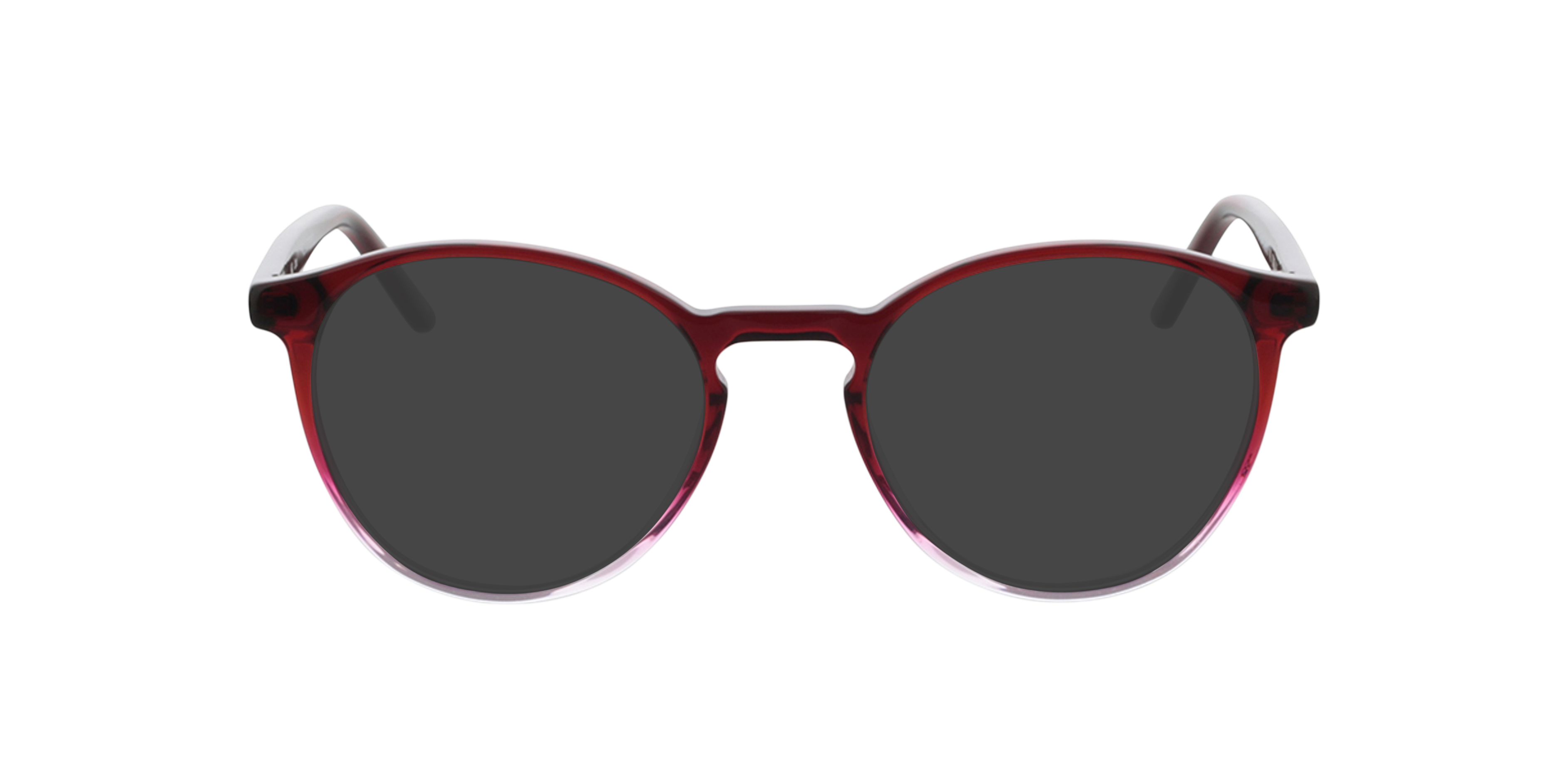 June Gradient Red Crystal  &  Red AcetatEyeglass Frames von B24, mit getönten Gläsern