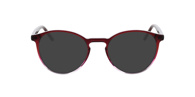 June Gradiënt rood kristal  &  rood AcetaatEyeglass Frames van B24, met getinte lenzen