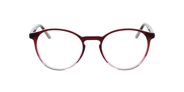 June Gradiënt rood kristal  &  rood AcetaatEyeglass Frames van B24, Vooraanzicht