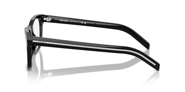 PR A13V Zwart AcetaatEyeglass Frames van B24, Zijaanzicht