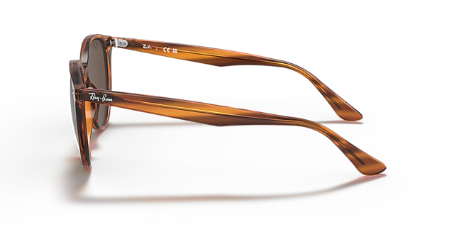 RB4305 Rot gestreift Havana KunststoffSunglass Frames von B24, Seitenansicht