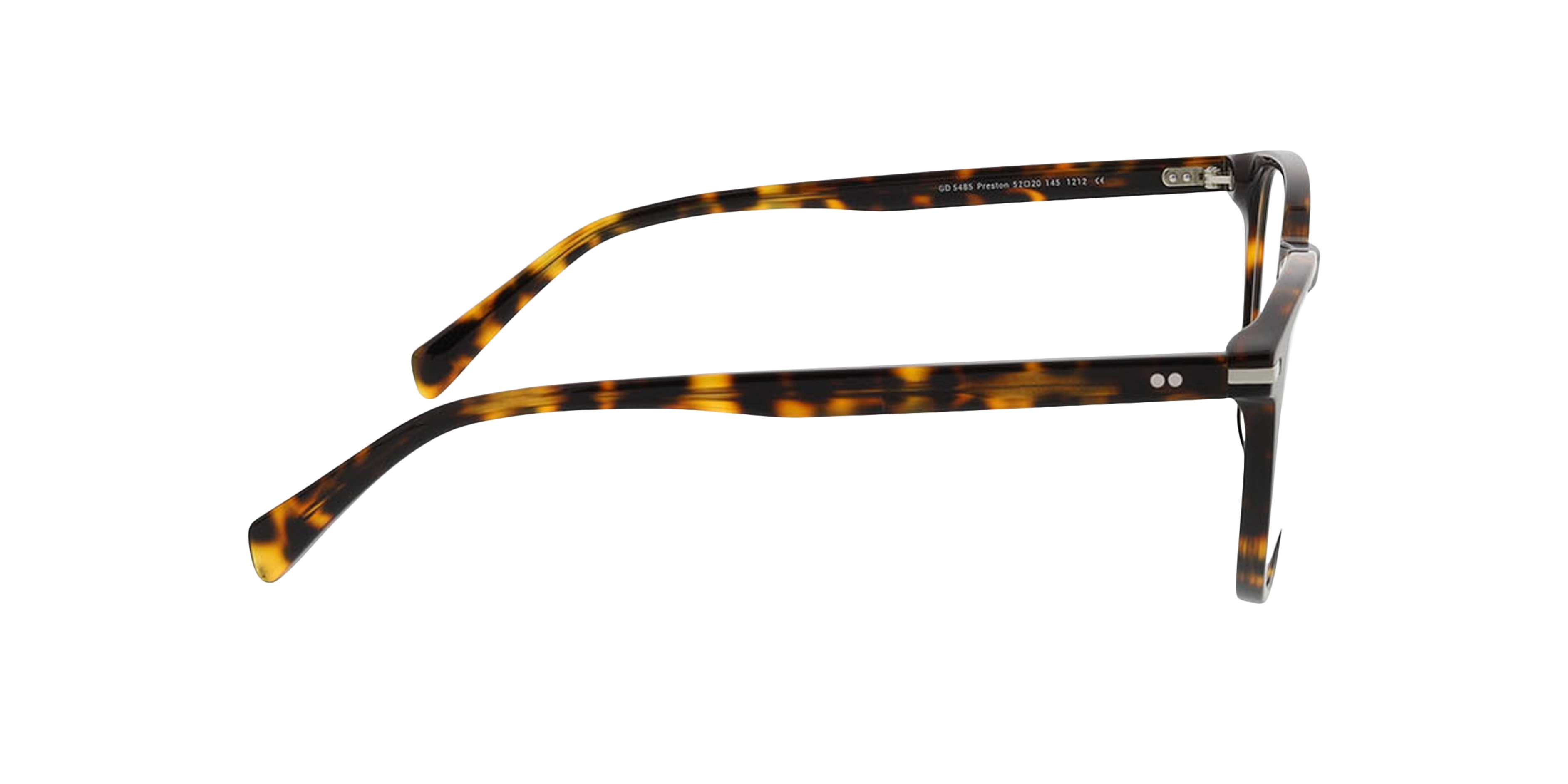 Preston Havana AcetaatEyeglass Frames van B24, Zijaanzicht