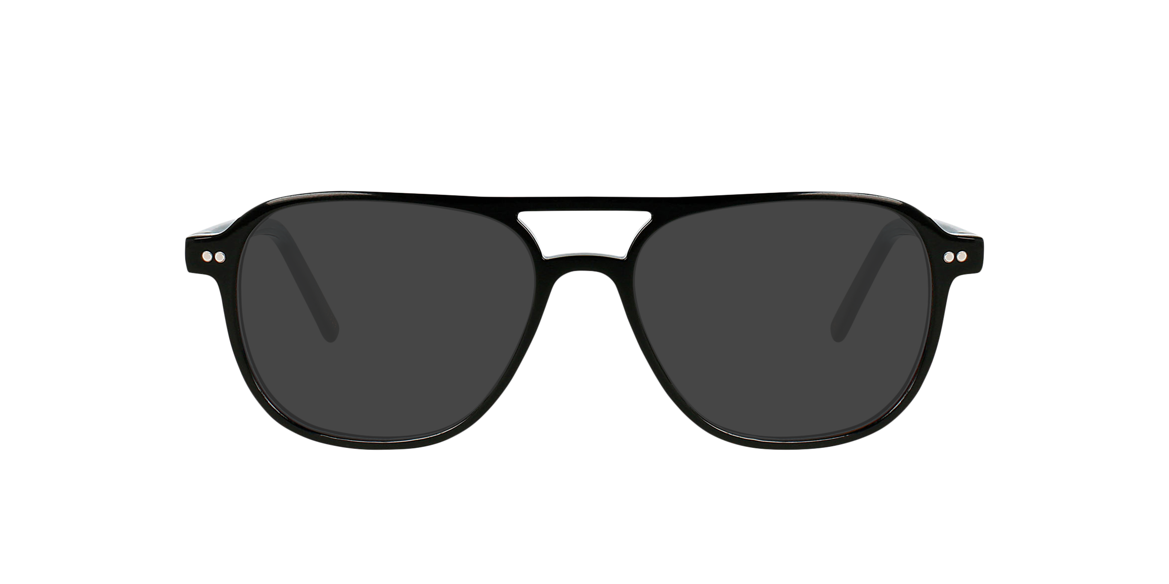 Wilker Jet Black AcetatEyeglass Frames von B24, mit getönten Gläsern