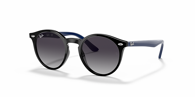 RB9064S Zwart KunststofSunglass Frames van B24, Hoekweergave