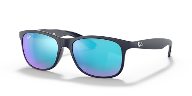 RB4202 Blau KunststoffSunglass Frames von B24, Dreiviertelansicht