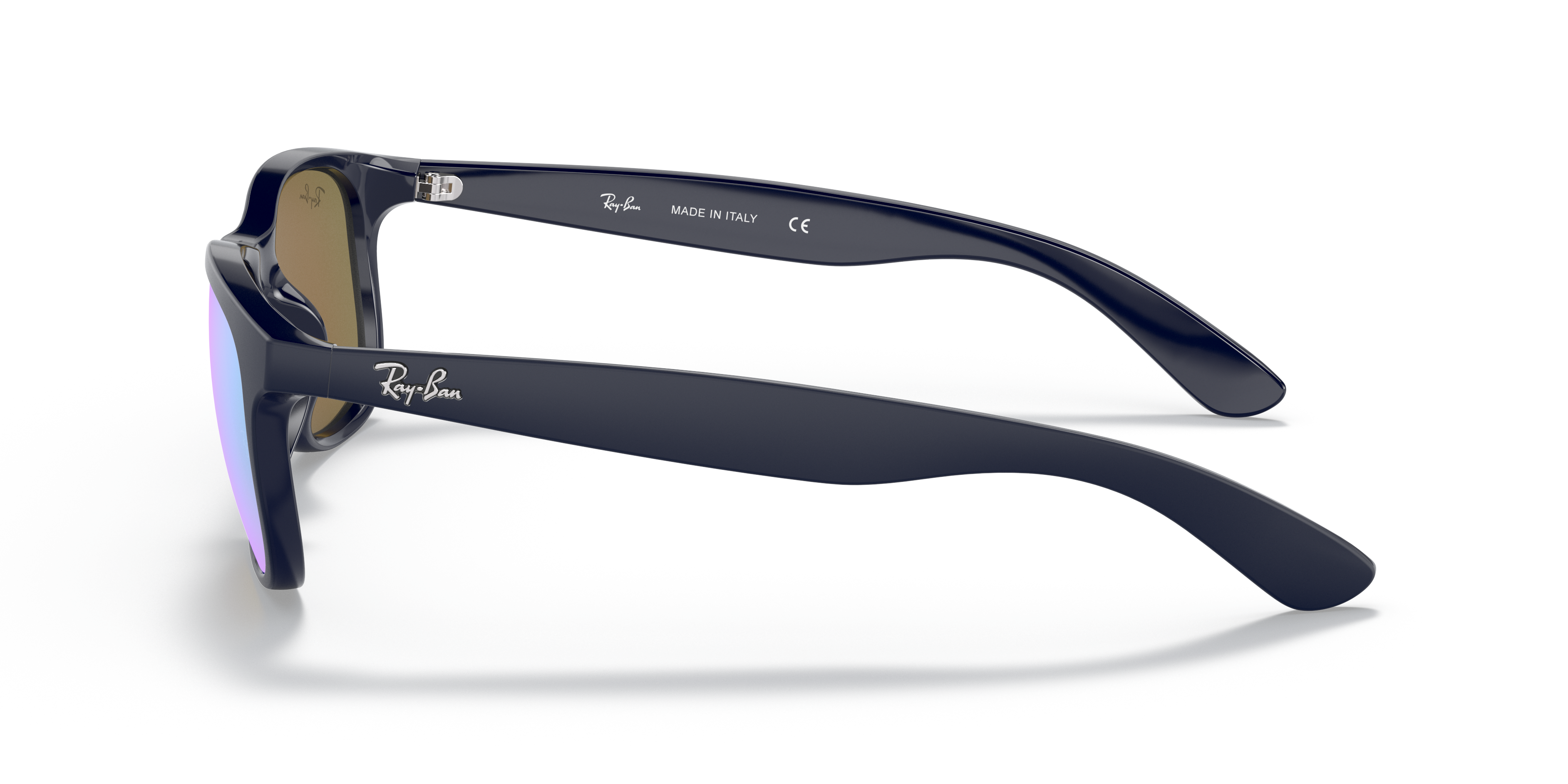 RB4202 Blauw KunststofSunglass Frames van B24, Zijaanzicht