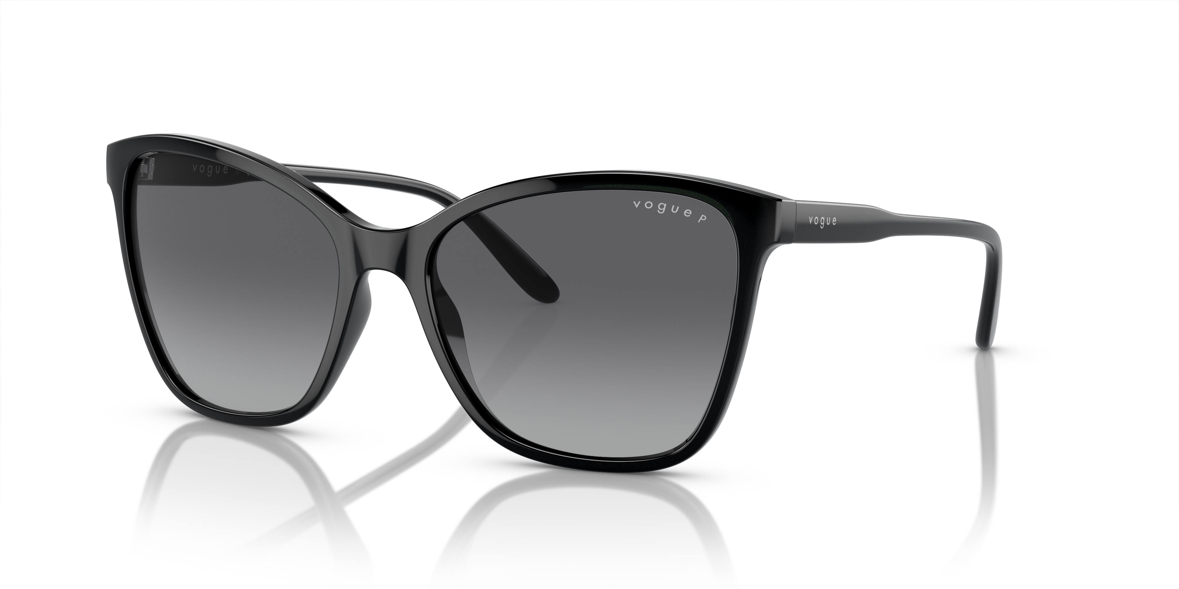 VO5520S Schwarz KunststoffSunglass Frames von B24, Dreiviertelansicht