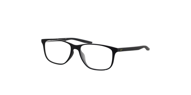 Nike 5019 Zwart KunststofEyeglass Frames van B24, Hoekweergave