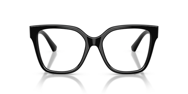 BE2443 Zwart AcetaatEyeglass Frames van B24, Vooraanzicht