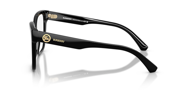 BE2443 Zwart AcetaatEyeglass Frames van B24, Zijaanzicht