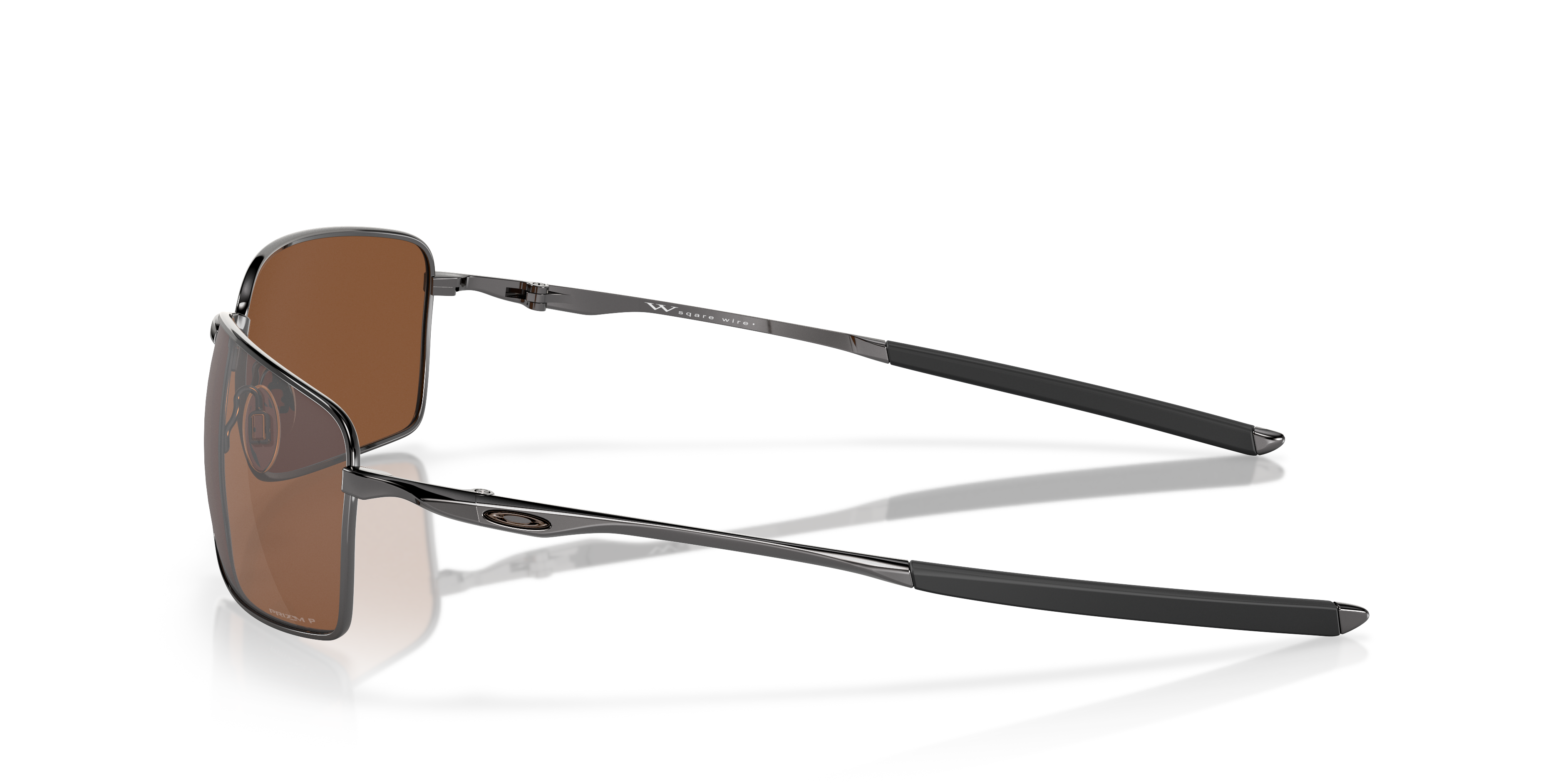 Square Wire™ Tungsten MetallSunglass Frames von B24, Seitenansicht