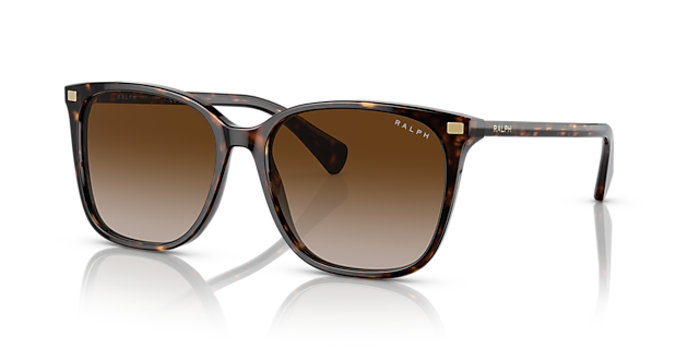 RA5293 Glanzend donker Havana AcetaatSunglass Frames van B24, Hoekweergave