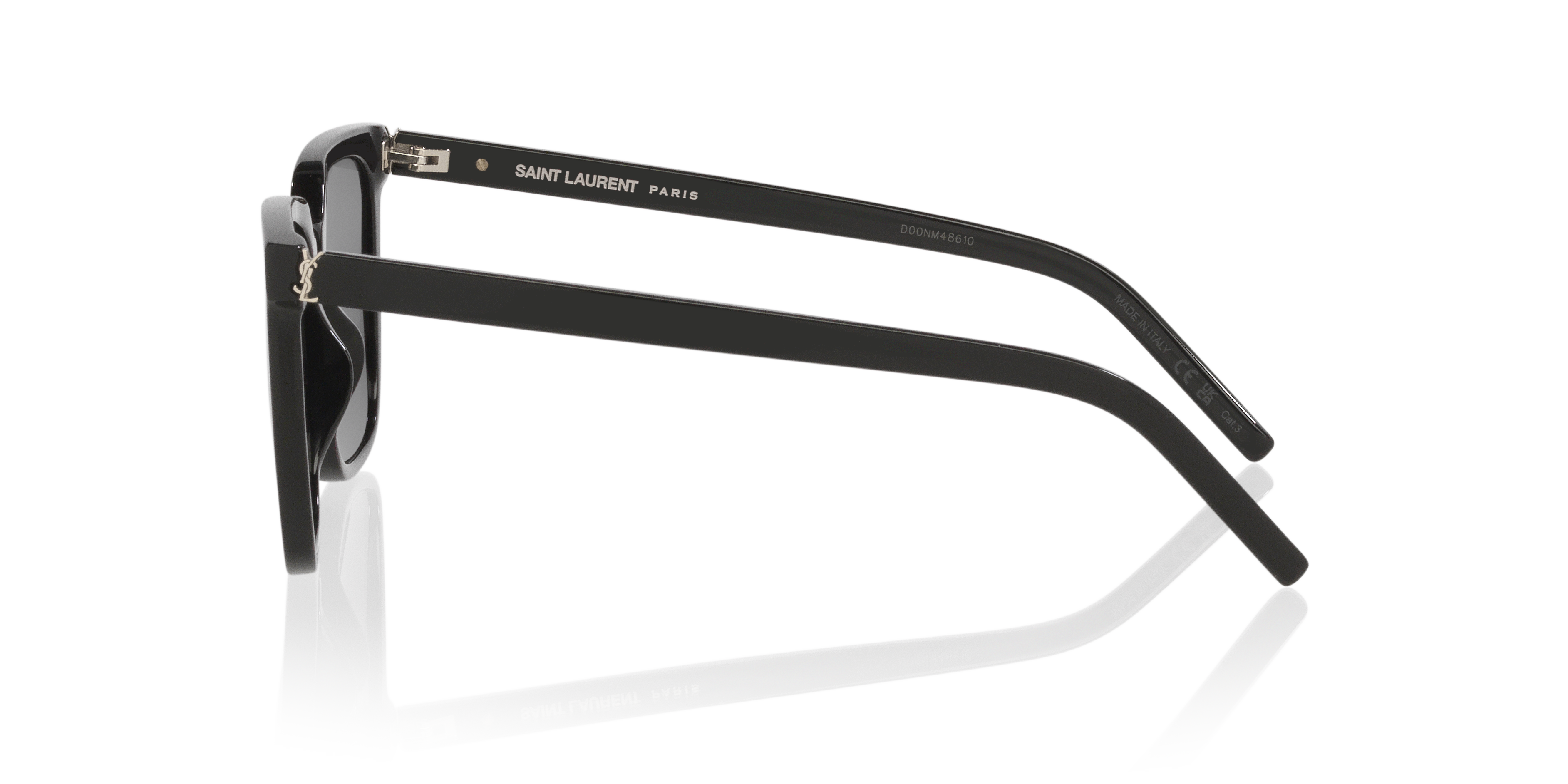 SL M146 Zwart AcetaatSunglass Frames van B24, Zijaanzicht