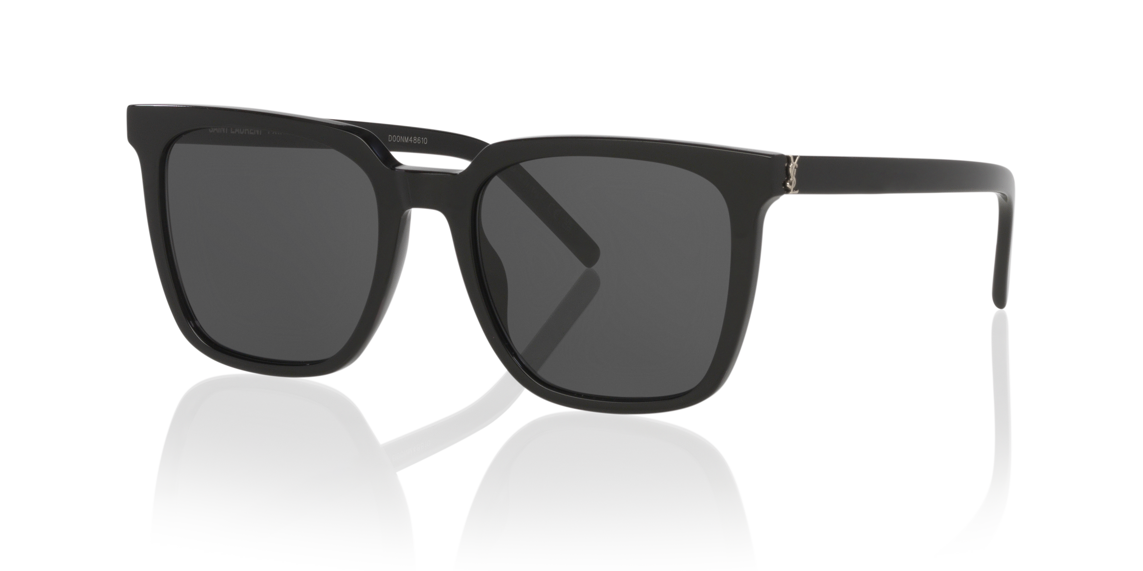 SL M146 Zwart AcetaatSunglass Frames van B24, Hoekweergave