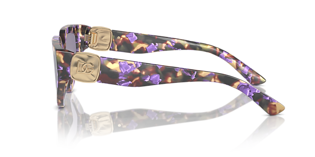 DG4469 Havana Blue Pearl AcetaatSunglass Frames van B24, Zijaanzicht