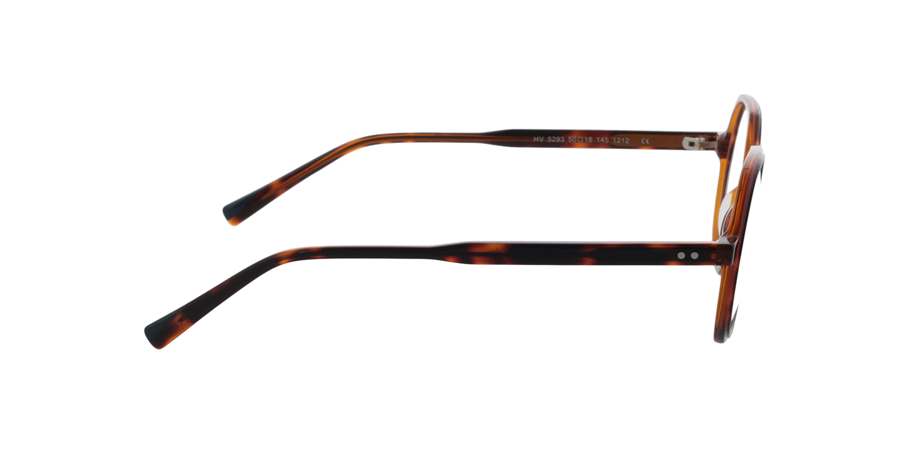 Toledo Tweelaags Havana  &  bruin AcetaatEyeglass Frames van B24, Zijaanzicht