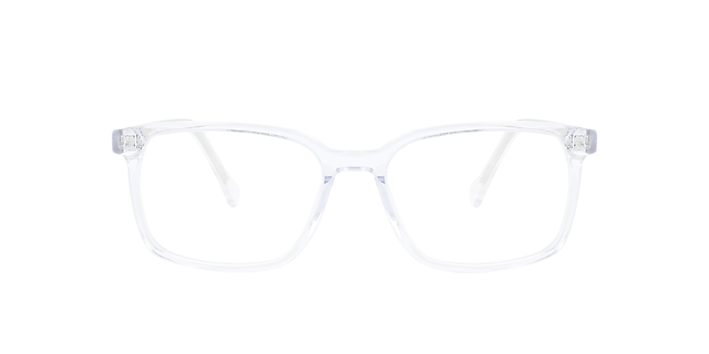 Mondrian White Crystal AcetaatEyeglass Frames van B24, Vooraanzicht