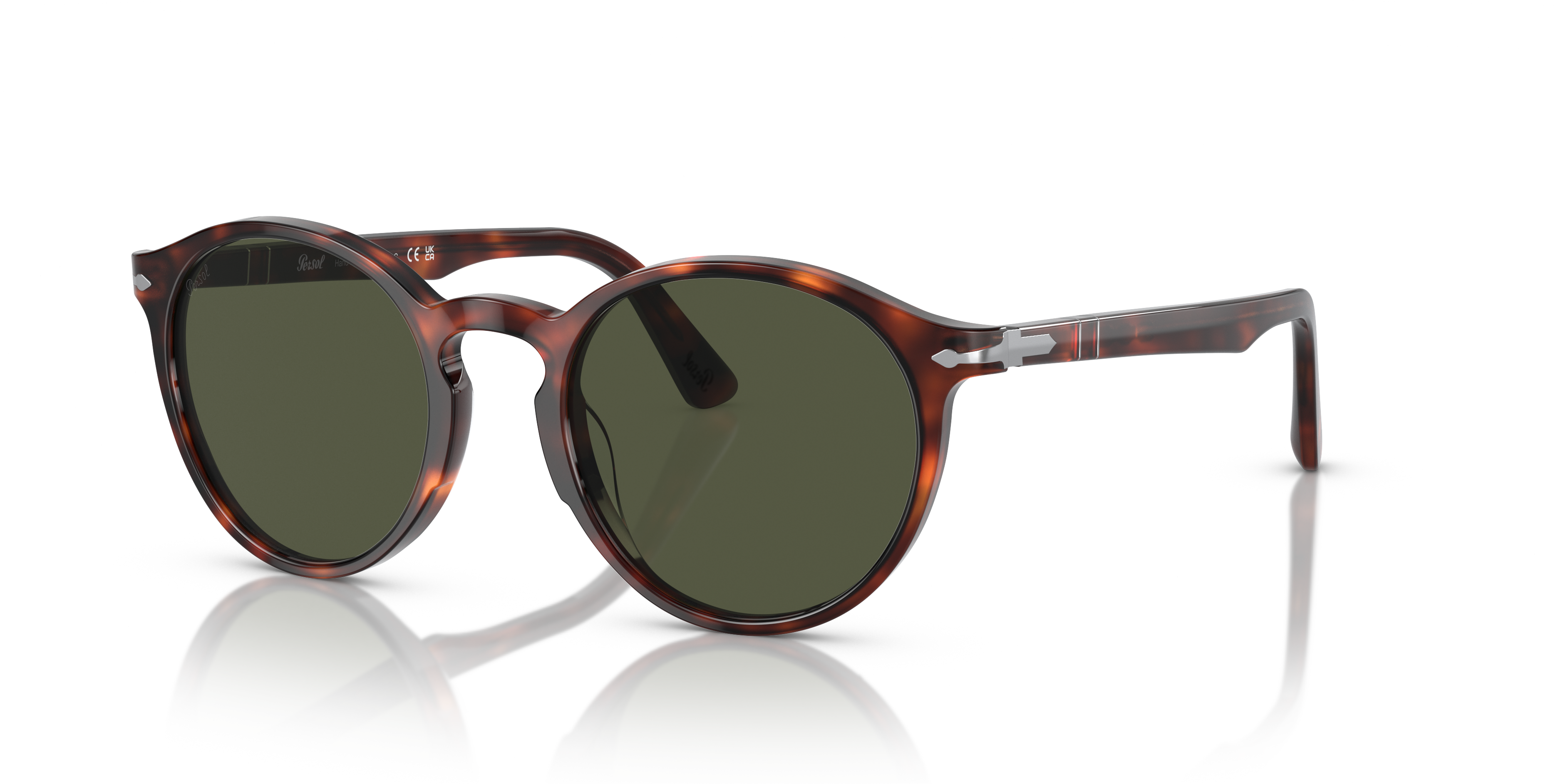 PO3171S Havana AcetatSunglass Frames von B24, Dreiviertelansicht