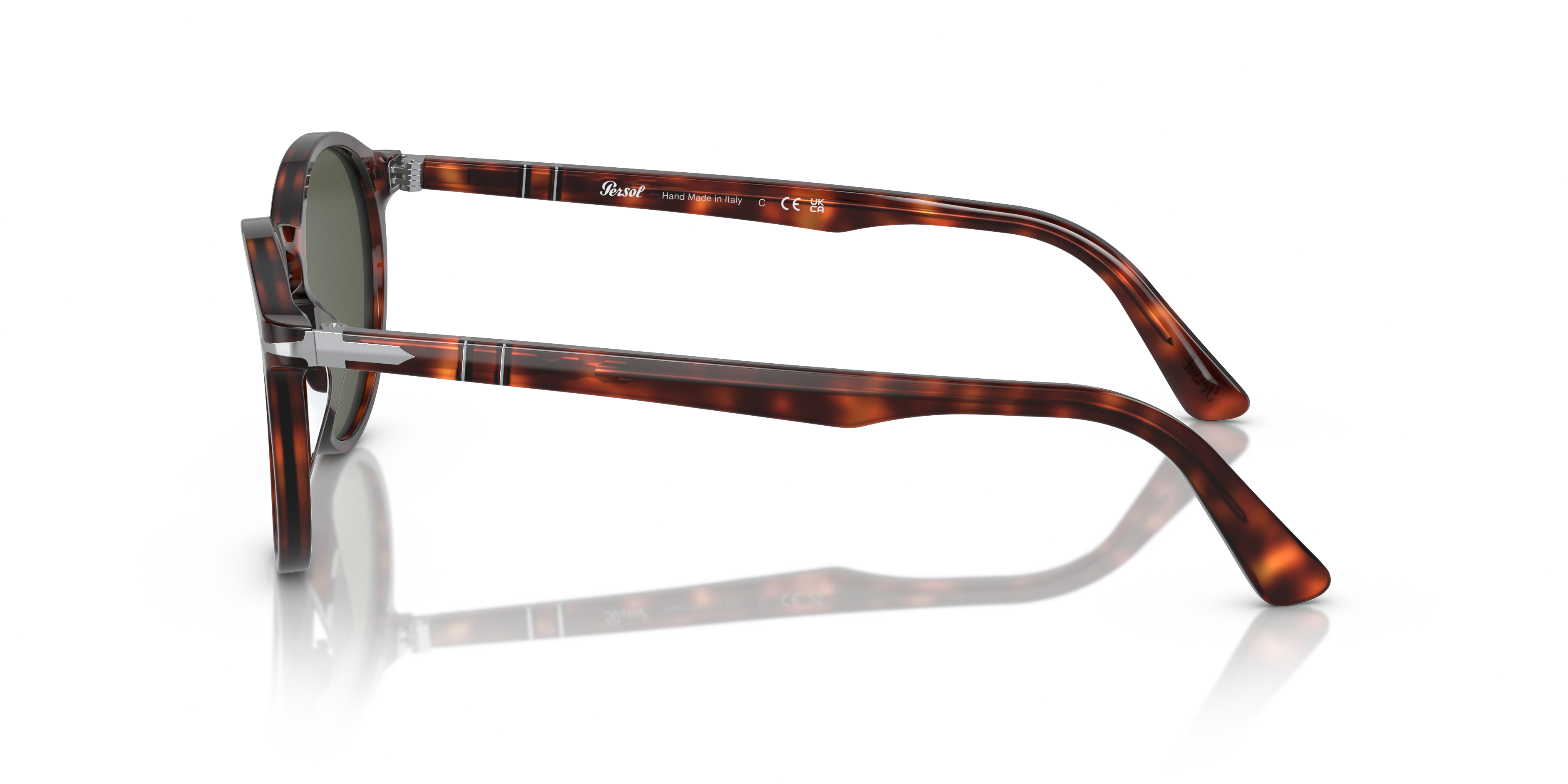 PO3171S Havana AcetatSunglass Frames von B24, Seitenansicht