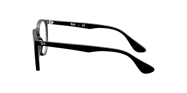 RB7046 Rubber zwart KunststofEyeglass Frames van B24, Zijaanzicht
