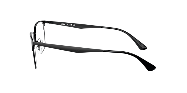 RB6421 Zwart MetaalEyeglass Frames van B24, Zijaanzicht