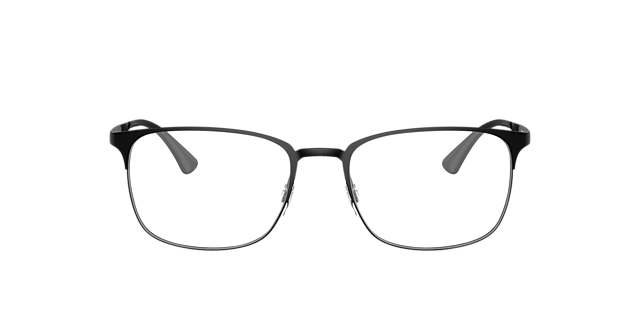 RB6421 Zwart MetaalEyeglass Frames van B24, Vooraanzicht