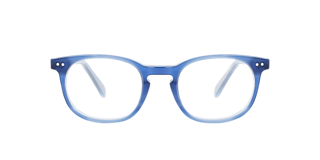 Clark Steel Blue AcetaatEyeglass Frames van B24, Vooraanzicht