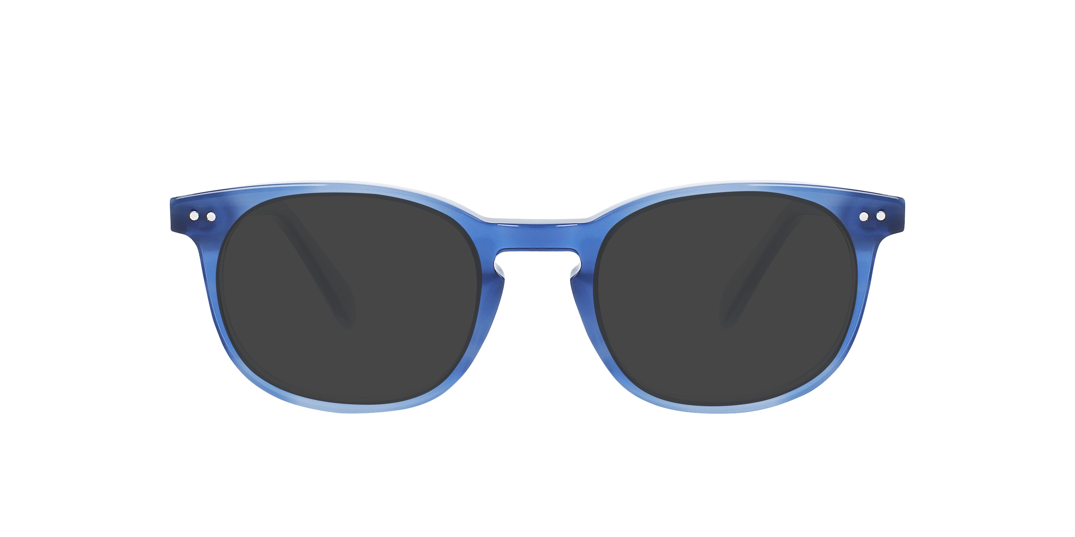 Clark Steel Blue AcetatEyeglass Frames von B24, mit getönten Gläsern